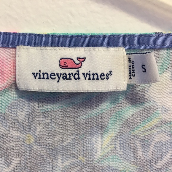 Vineyard Vines Island Floral Top S - Picture 2 of 6